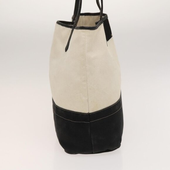 BURBERRY Tote Bag Canvas White Auth ti3062 - Picture 7 of 16